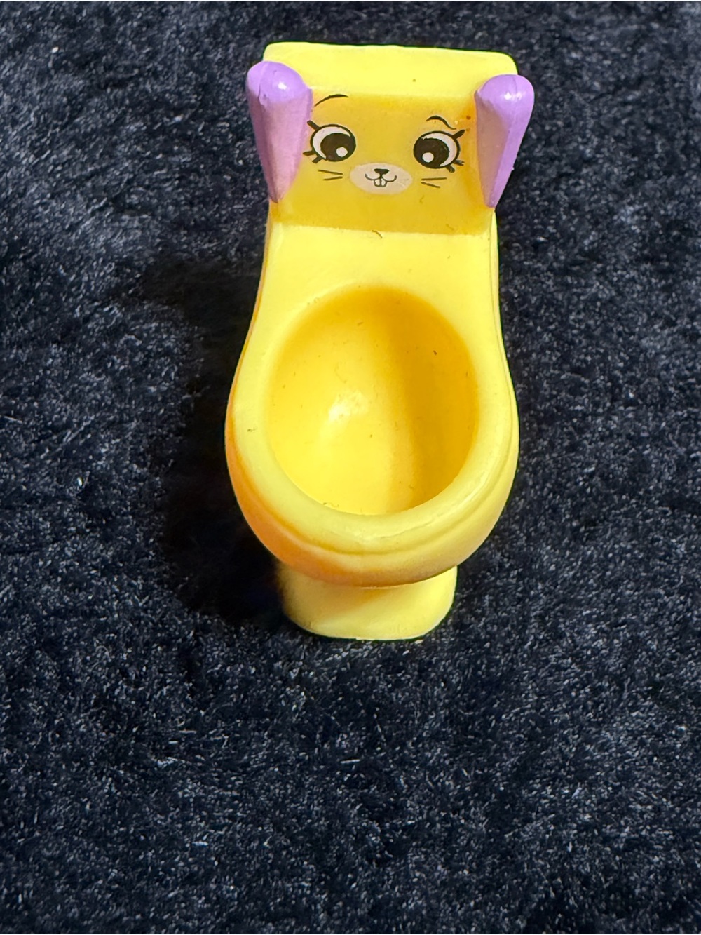 💙5/$22- Shopkins Happy Places Bathing Bunny Petkin Toilet Figure Purple Season 1